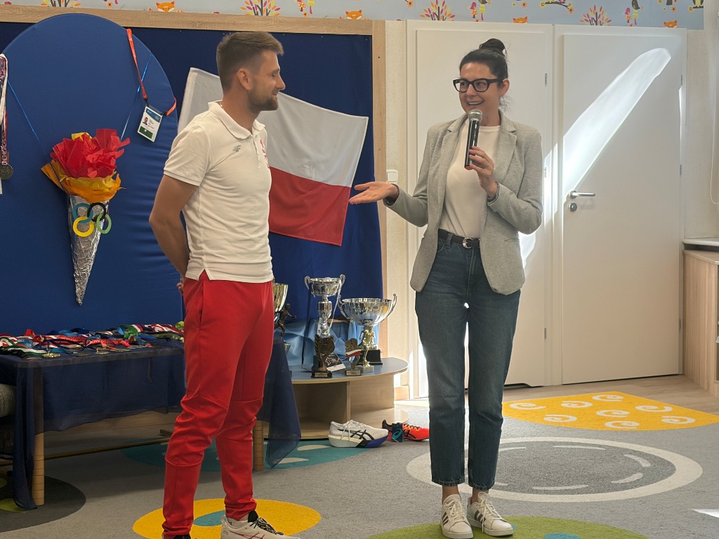 Spotkanie z olimpijczykiem panem Adamem Nowickim