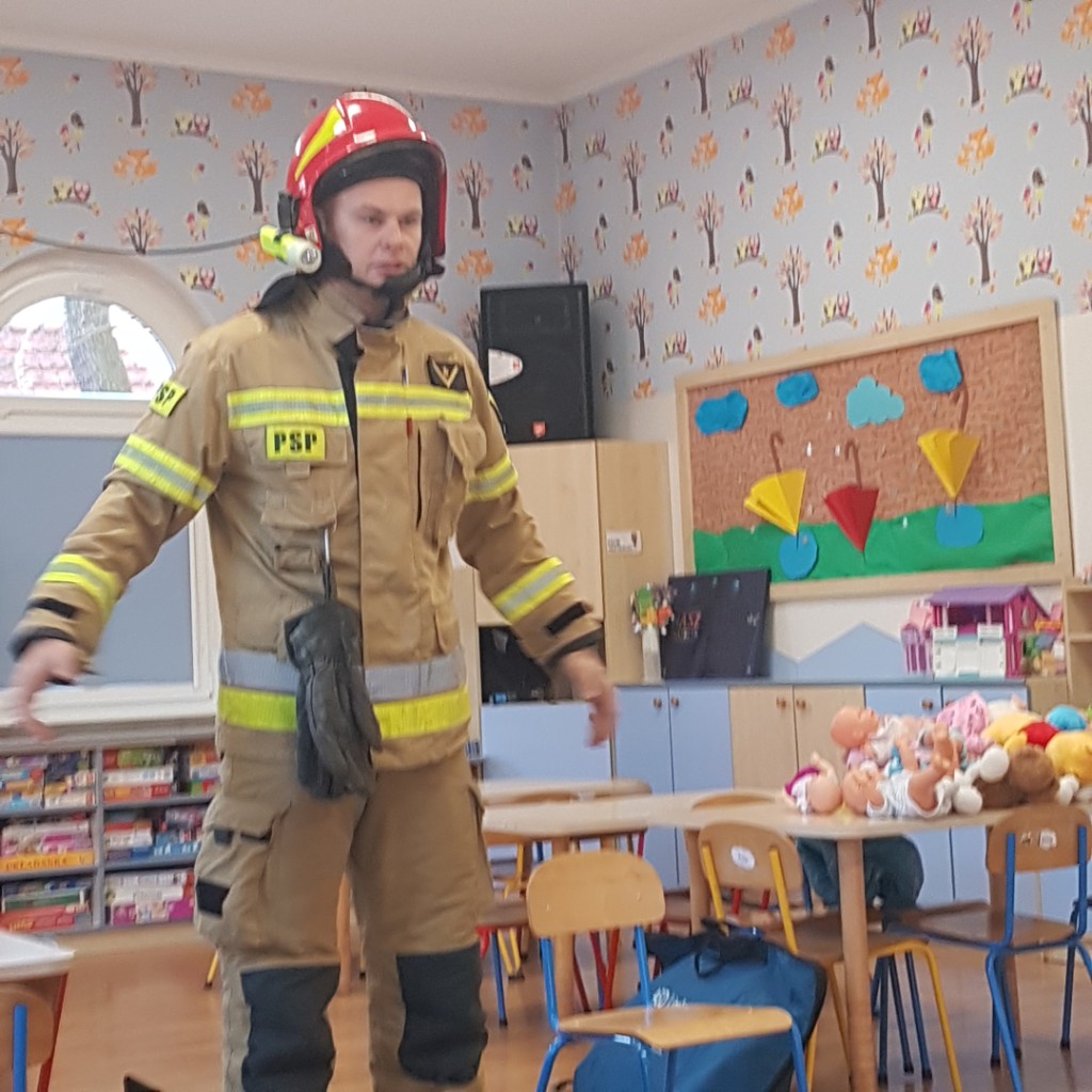 Wizyta strażaka w przedszkolu