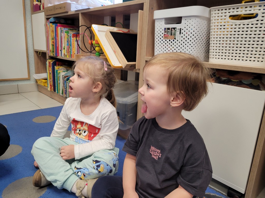 Logopedyczne zabawy w grupie „Pszczółek”