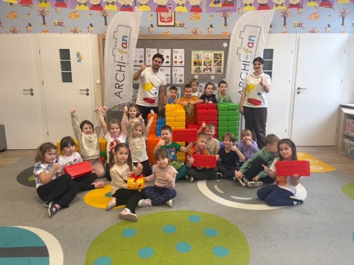 Zajęcia z pracownikami firmy „ARCHI-fan”, w ramach innowacji pedagogicznej „Gostyńska Kuźnia Talentów”